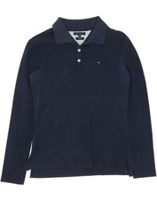 Usado, Camisa polo feminina slim fit Tommy Hilfiger Reino Unido 14 média azul marinho HT09 comprar usado  Enviando para Brazil
