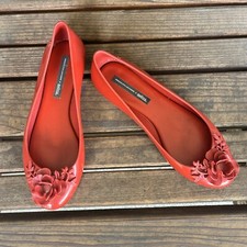Sapato plano Melissa x Alexandre Herchcovitch vermelho espaço amor flores balé tamanho 7 comprar usado  Enviando para Brazil