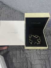 Pulseira Van Cleef and Arpels Alhambra 18k YG ônix preto comprar usado  Enviando para Brazil