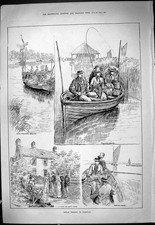 Old print 1887 for sale  UK