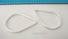 6x ANEL DE SALTO FECHADO DE PRATA ESTERLINA BRILHANTE LÁGRIMA SALTO 10,8mm 16mm #1071 comprar usado  Enviando para Brazil