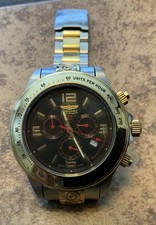 Invicta Grand Speedway relógio cronógrafo dourado/preto 46 mm modelo 4223 novo bateria, usado comprar usado  Enviando para Brazil