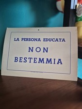 Vecchio cartello cartoncino usato  Sustinente