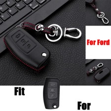Capa chave controle remoto carro couro genuíno para Ford Focus EcoSport Fiesta Mondeo comprar usado  Enviando para Brazil