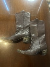 Botas de caubói femininas Giuseppe Zanotti, Vacini, raras, couro italiano, 8,5-9 (39) comprar usado  Enviando para Brazil