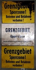 Grenzschild ddr warnschild gebraucht kaufen  Schwalbach