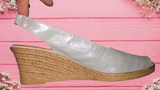 Espadrilles cuir gris d'occasion  Fonsorbes