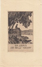 Exlibris bookplate gravure d'occasion Exlibris bookplate gravure d'occasion  Expédié en France