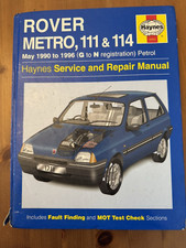Haynes manual rover for sale  CALNE