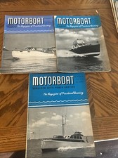 Motorboat Magazine Lot 1940s Boats Asking Chris Craft Boating  comprar usado  Enviando para Brazil