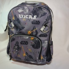 Mochila Pottery Barn Kids Mackenzie Star Wars cinza Darth Vader "Lucas" School  comprar usado  Enviando para Brazil