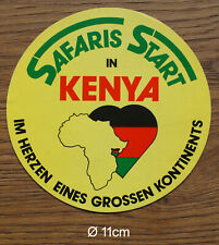 Safaris Start in Kenya Afrika Sticker Aufkleber Kofferaufkleber 80er  comprar usado  Enviando para Brazil