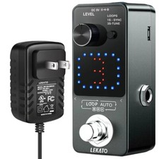 Pedal de efeitos de guitarra LEKATO Looper 18 minutos 3 slots disco de loop de onda + plugue EUA, usado comprar usado  Enviando para Brazil