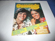 Osmonds magazine donny for sale  LONDON