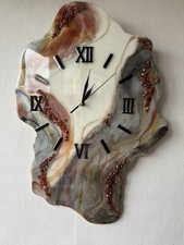 Wanduhr epoxidharz handgeferti gebraucht kaufen  Adelsdorf