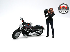 MODELO DE COCHE DE COLECCIONISTAS DIECAST A ESCALA 1:64 ROJO CARRERAS DE MOTOCICLETAS NEGRO segunda mano  Embacar hacia Mexico