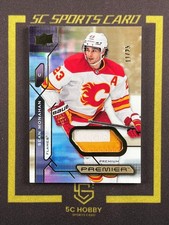 2021-22 UD Premier Premium Patch 11/25 Sean Monahan FCLX comprar usado  Enviando para Brazil