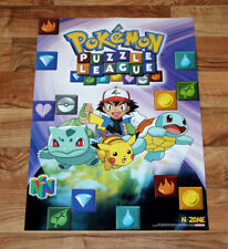 Pôster muito raro Nintendo Game Boy Advance / Pokémon Puzzle League 56x40cm , usado comprar usado  Enviando para Brazil