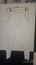 Joggpants weiss shiny gebraucht kaufen  Böhmenkirch
