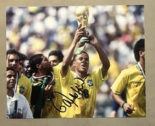 Foto do troféu da Copa do Mundo de 1994 do Brasil 10x8 assinada à mão de Paulo Sergio - PROVA comprar usado  Enviando para Brazil