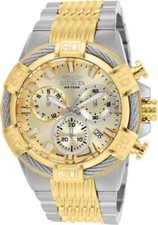 Relógio suíço Invicta Bolt 25864 51mm cronógrafo dois tons aço inoxidável comprar usado  Enviando para Brazil