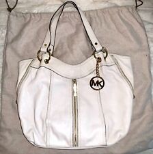 Bolsa tote de ombro de couro original Michael Kors com bolsa de pó bege creme comprar usado  Enviando para Brazil