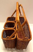 Woven brown rattan for sale  Gloucester