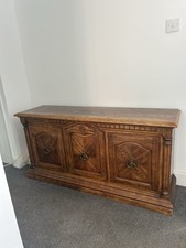 Solid wooden carved for sale  FELTHAM