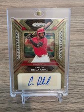 Usado, PANINI PRIZM 2024 BEISEBOL CARLOS DE LA CRUZ AUTÓGRAFO VINIL DOURADO CD #SS-CD 1/1 comprar usado  Enviando para Brazil