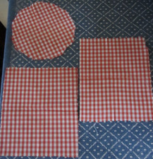 Red white gingham for sale  WARMINSTER