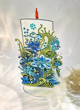 Kerze blumen motiven gebraucht kaufen  Lahnau