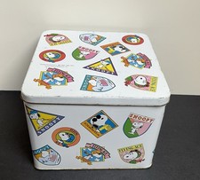 Vintage snoopy tin for sale  PEACEHAVEN