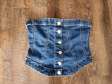 Juniors denim corset for sale  East Aurora