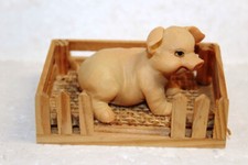 Schweinefigur einem holzstall gebraucht kaufen  Berlin
