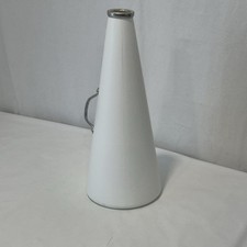 Megafone grande vintage branco líder de torcida Yell School 19" x 8" você personaliza comprar usado  Enviando para Brazil
