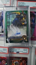 2025 Bowman - Refrator automático de grama verde cromado feito por Jesus 73/99 cervejeiros MILB! comprar usado  Enviando para Brazil