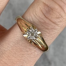 Diamond solitaire gypsy for sale  UK