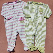 Cupcake sapo 2 carters vintage bebê 3-6 meses leve algodão felpudo dormentes  comprar usado  Enviando para Brazil
