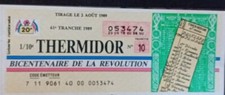 Billet loterie révolution d'occasion  Verneuil-sur-Avre