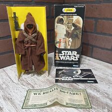 1977 Star Wars Jawa Duża figurka 8" W komplecie z pudełkiem i wkładkami Kenner Vintage na sprzedaż  Wysyłka do Poland