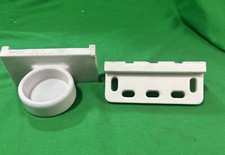 Portavasos de porcelana cerámica vintage blanco de montaje en pared segunda mano  Embacar hacia Mexico