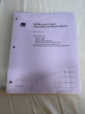 3Com NETBuilder Family Bridge/Router notas de lançamento V 8.2, julho de 1992, lacrado, usado comprar usado  Enviando para Brazil