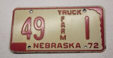 1972 nebraska license plates for sale  Prague