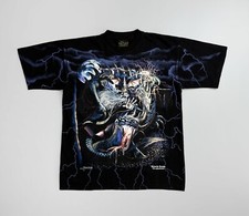 Camiseta mágica rara anos 90 Blue Wizard outros mundos astrologia zodíaco dragão líquido comprar usado  Enviando para Brazil