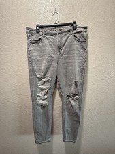 Jegging American Eagle Outfitters Next Level stretch cintura alta tamanho 18 curto, usado comprar usado  Enviando para Brazil