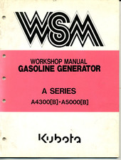 -Kubota WSM- Vintage A4300 Gerador a Gasolina Trator Operador Manual de Serviço comprar usado  Enviando para Brazil