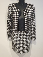 Houndstooth skirt blazer for sale  IPSWICH