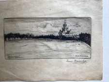 Small landscape etching for sale  UK