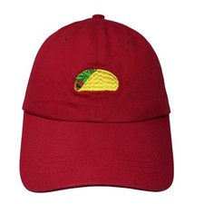Boné de beisebol Taco Slideback vermelho tamanho único ajustável bordado seis bandeiras comprar usado  Enviando para Brazil