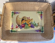 Usado, Bandeja retangular vintage grande cesta Nantucket colheita de outono decoração náutica comprar usado Usado, Bandeja retangular vintage grande cesta Nantucket colheita de outono decoração náutica comprar usado  Enviando para Brazil